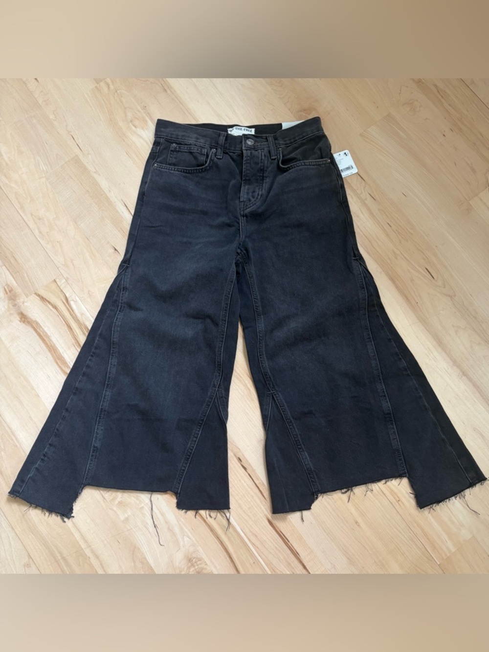 NWT Free People Ripple wide leg crop jeans - Picture 4 of 15